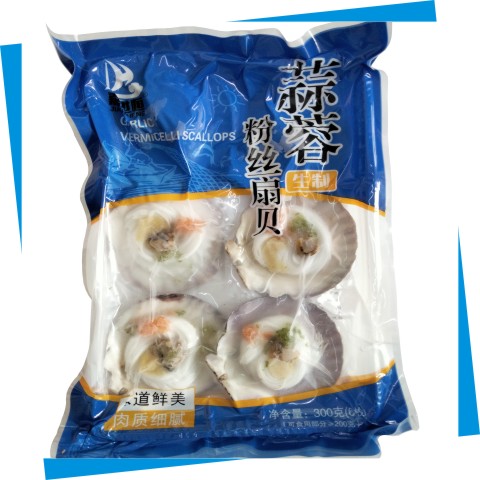8-9蒜蓉扇貝6枚裝